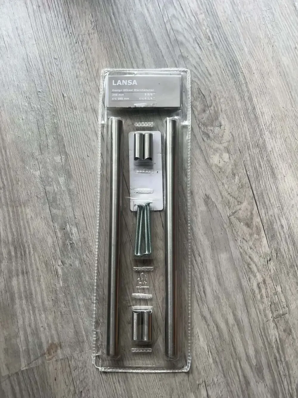IKEA LANSA Handle 245mm Stainless Steel Cabinet Pulls